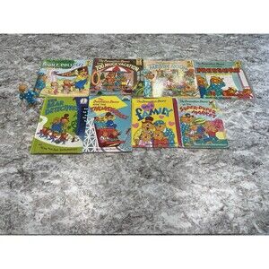THE BERENSTAIN BEARS  LOT OF 8 BOOKS  & Mama Bear Figure SEE PHOTO FOR TITLES